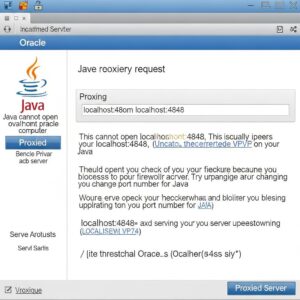 Java cannot open localhost:4848. This usually happens because your firewall is blocking access to the server. Try upgrading your firewall or changing the port number for java.