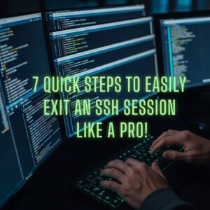 Imagine you're working late at night on an important project, and you're connected to a remote server via SSH. You've made significant progress and are ready to call it a day, but you can't quite figure out how to properly quit the SSH session. You could haphazardly close the terminal window, but that might leave a lingering connection or even cause some unsavory issues on the server. Worry not, as we're about to dive deep into the realm of SSH and explore various ways on how to quit a SSH session safely and effectively.