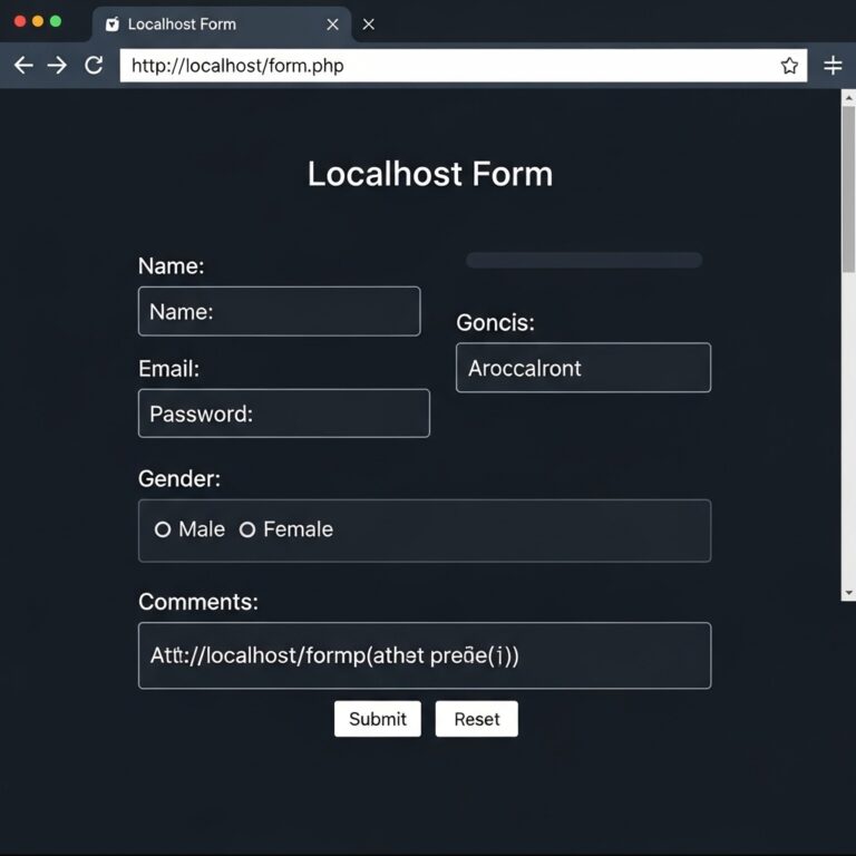 Localhost Form Php